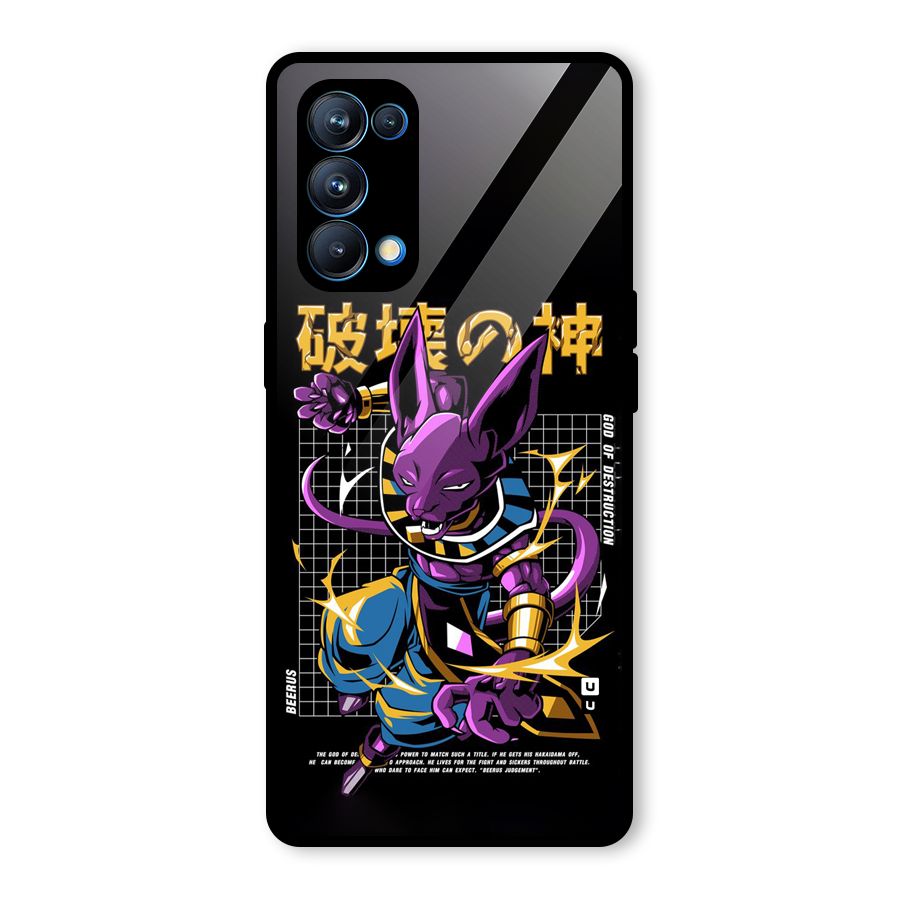 God Of Destruction Glass Back Case for Oppo Reno5 Pro 5G
