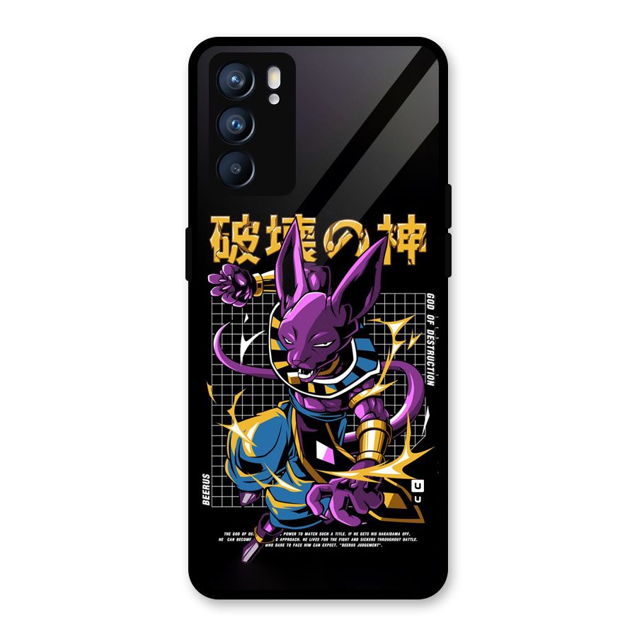 God Of Destruction Glass Back Case for Oppo Reno6 5G