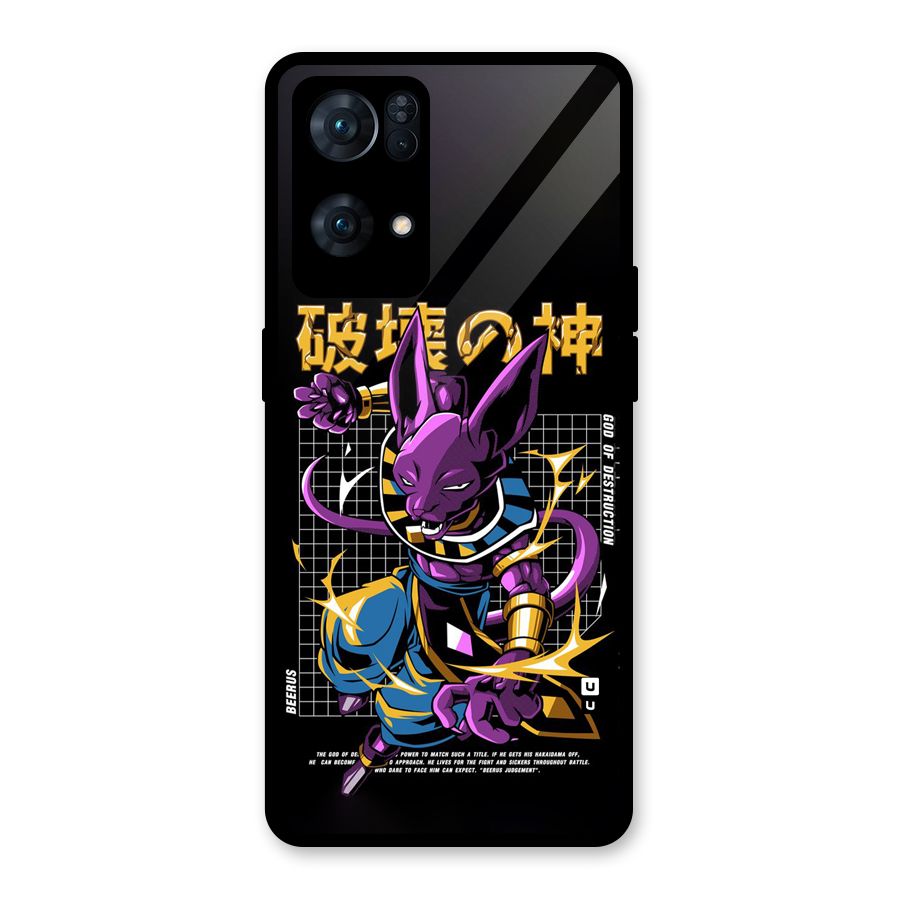 God Of Destruction Glass Back Case for Oppo Reno7 Pro 5G