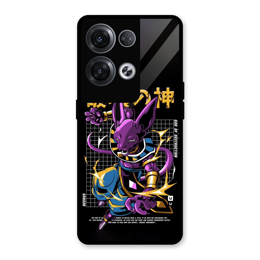 God Of Destruction Glass Back Case for Oppo Reno8 Pro 5G