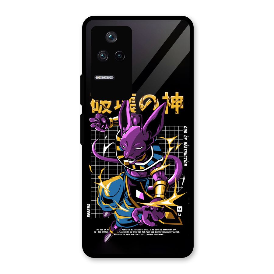 God Of Destruction Glass Back Case for Poco F4 5G