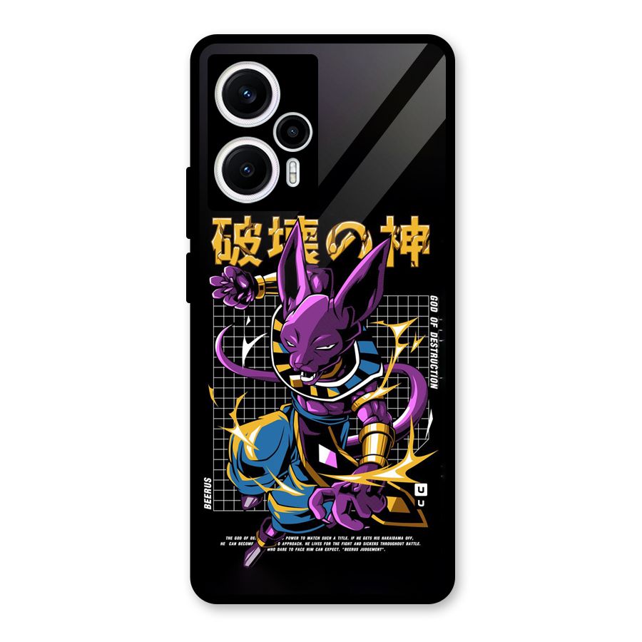 God Of Destruction Glass Back Case for Poco F5