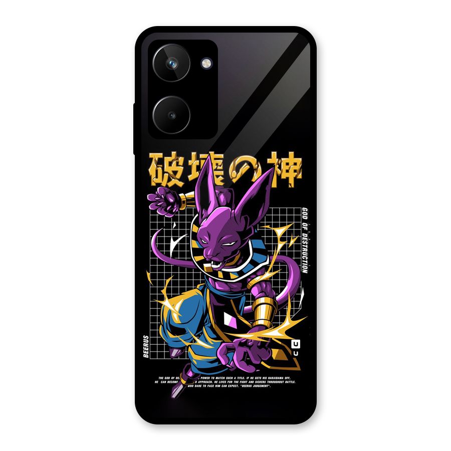 God Of Destruction Glass Back Case for Realme 10