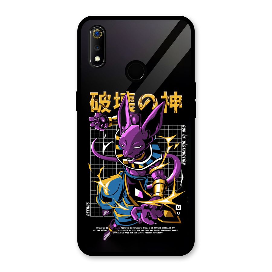 God Of Destruction Glass Back Case for Realme 3