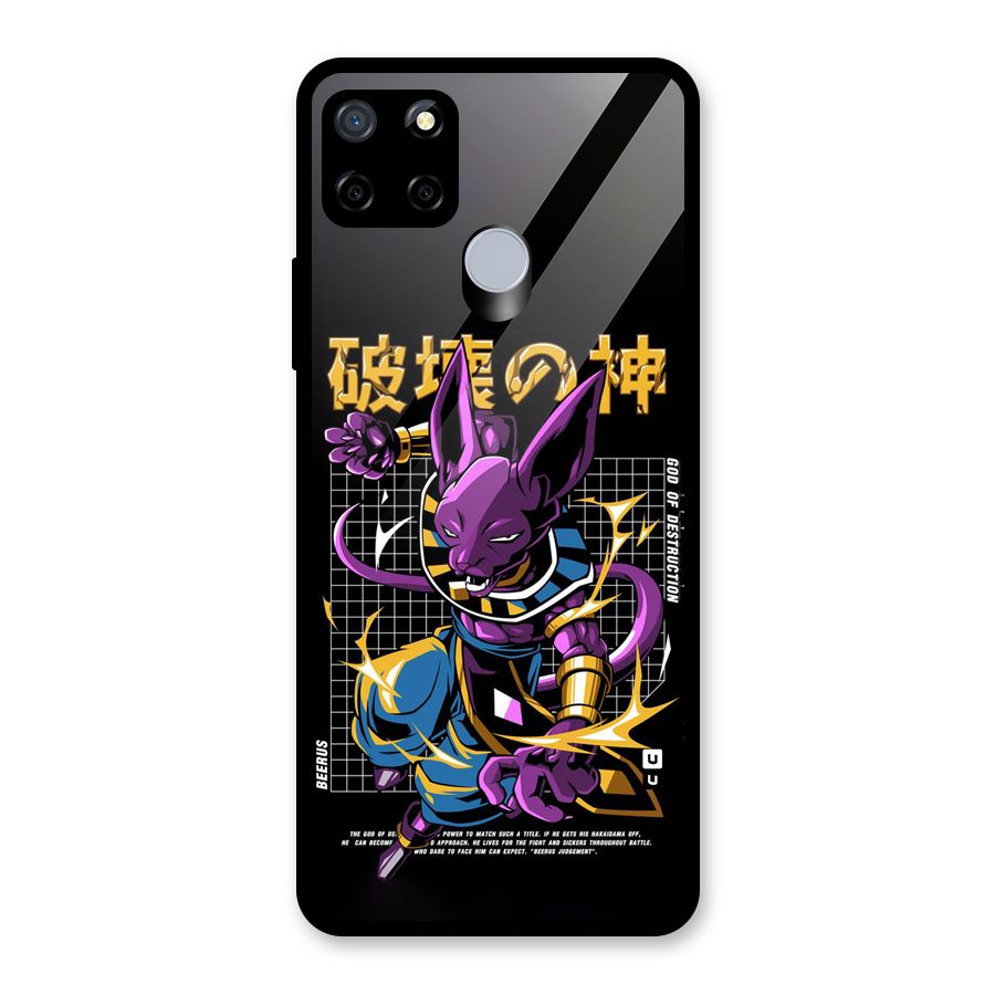 God Of Destruction Glass Back Case for Realme Narzo 30A