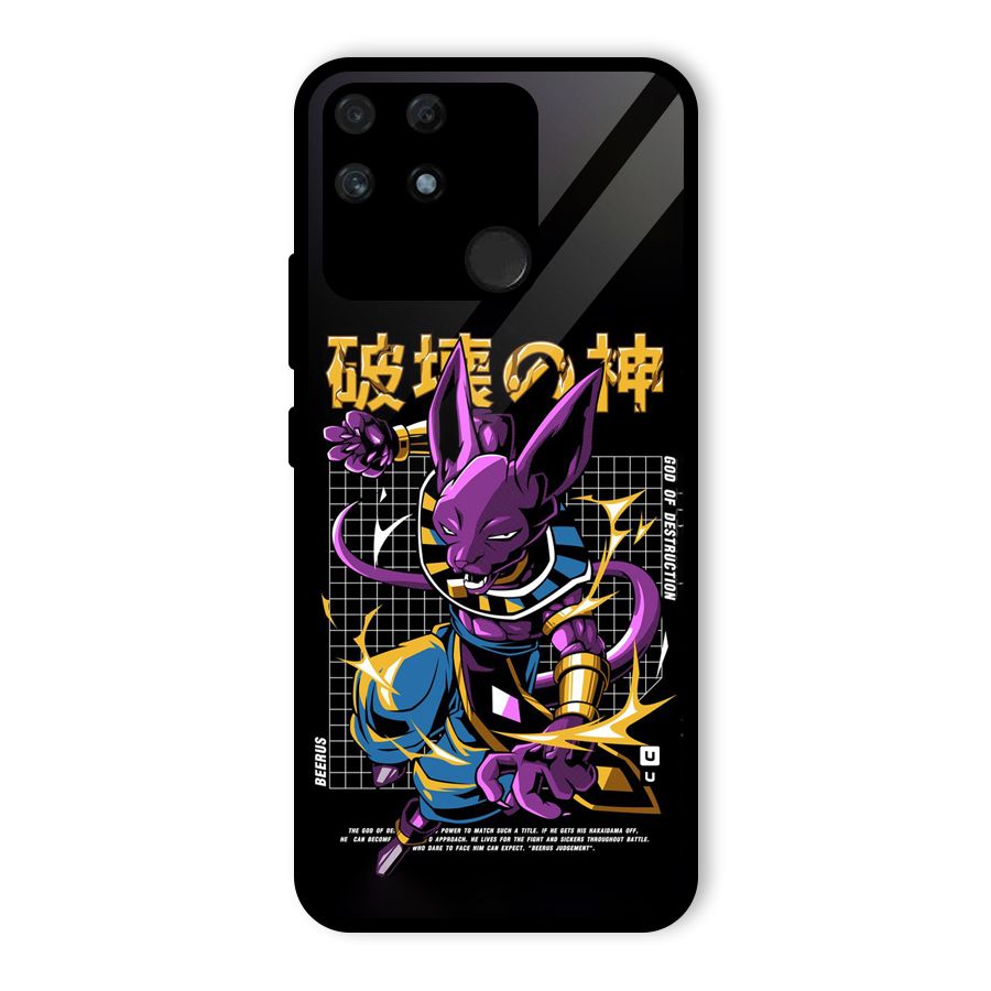 God Of Destruction Glass Back Case for Realme Narzo 50A