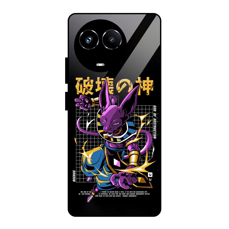 God Of Destruction Glass Back Case for Realme Narzo 60X