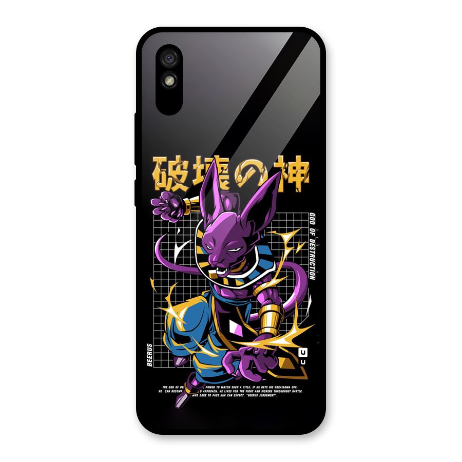 God Of Destruction Glass Back Case for Redmi 9i