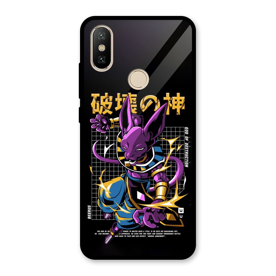 God Of Destruction Glass Back Case for Redmi A2