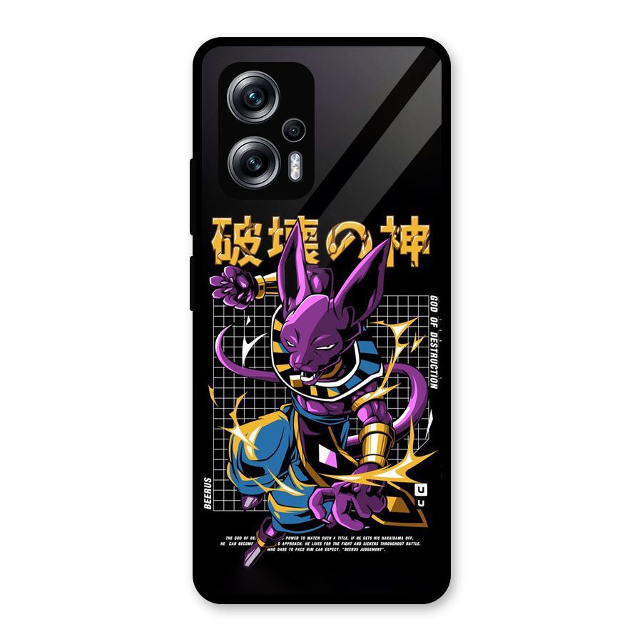 God Of Destruction Glass Back Case for Redmi K50i