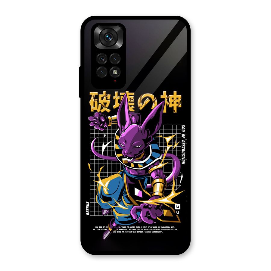 God Of Destruction Glass Back Case for Redmi Note 11