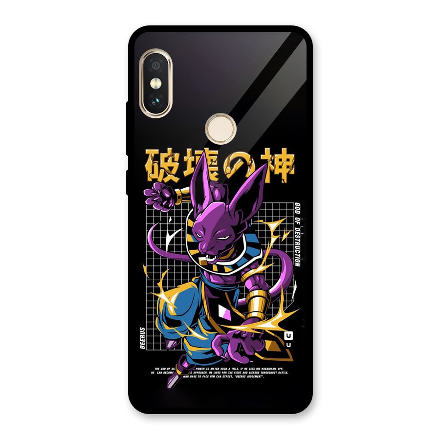 God Of Destruction Glass Back Case for Redmi Note 5 Pro
