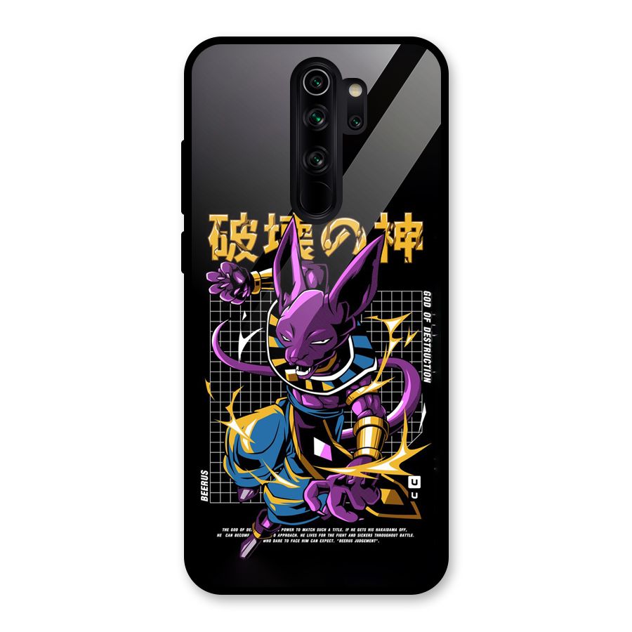God Of Destruction Glass Back Case for Redmi Note 8 Pro