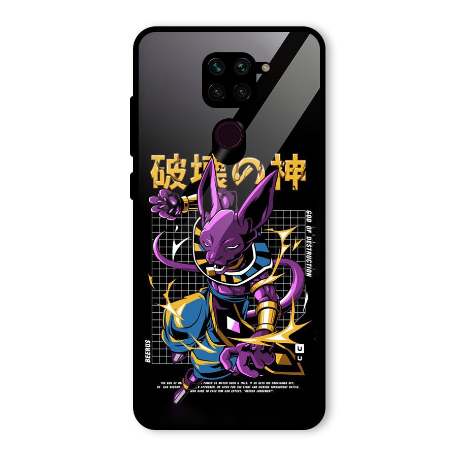 God Of Destruction Glass Back Case for Redmi Note 9