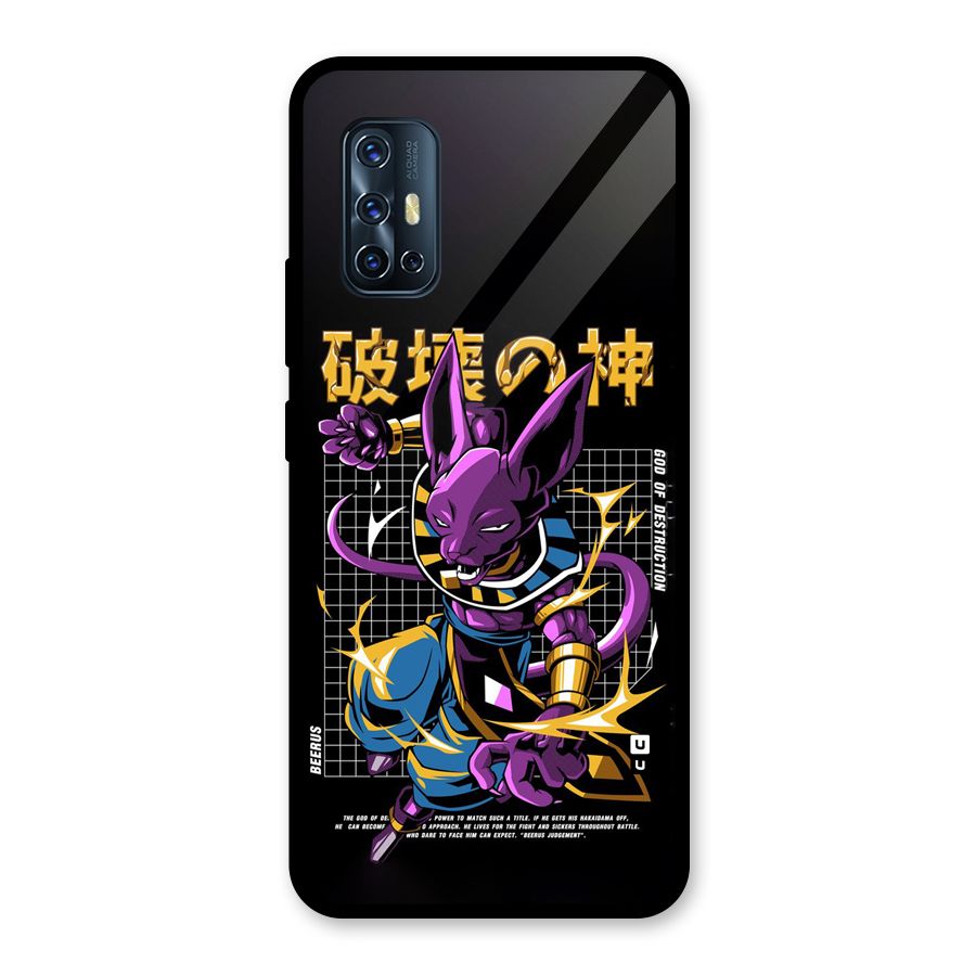 God Of Destruction Glass Back Case for Vivo V17