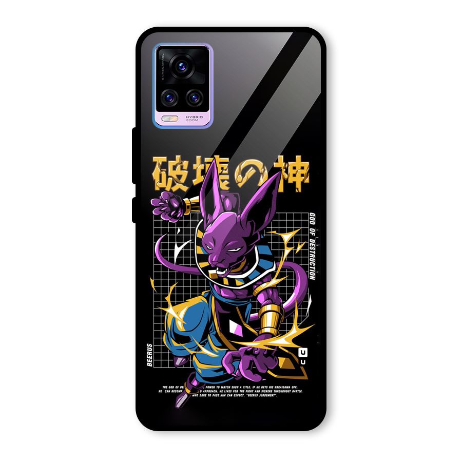 God Of Destruction Glass Back Case for Vivo V20 Pro