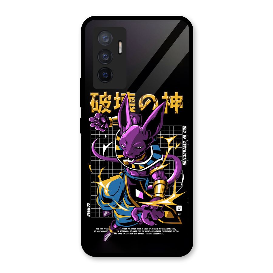 God Of Destruction Glass Back Case for Vivo V23e