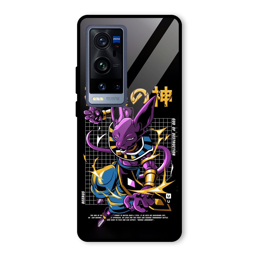 God Of Destruction Glass Back Case for Vivo X60 Pro Plus