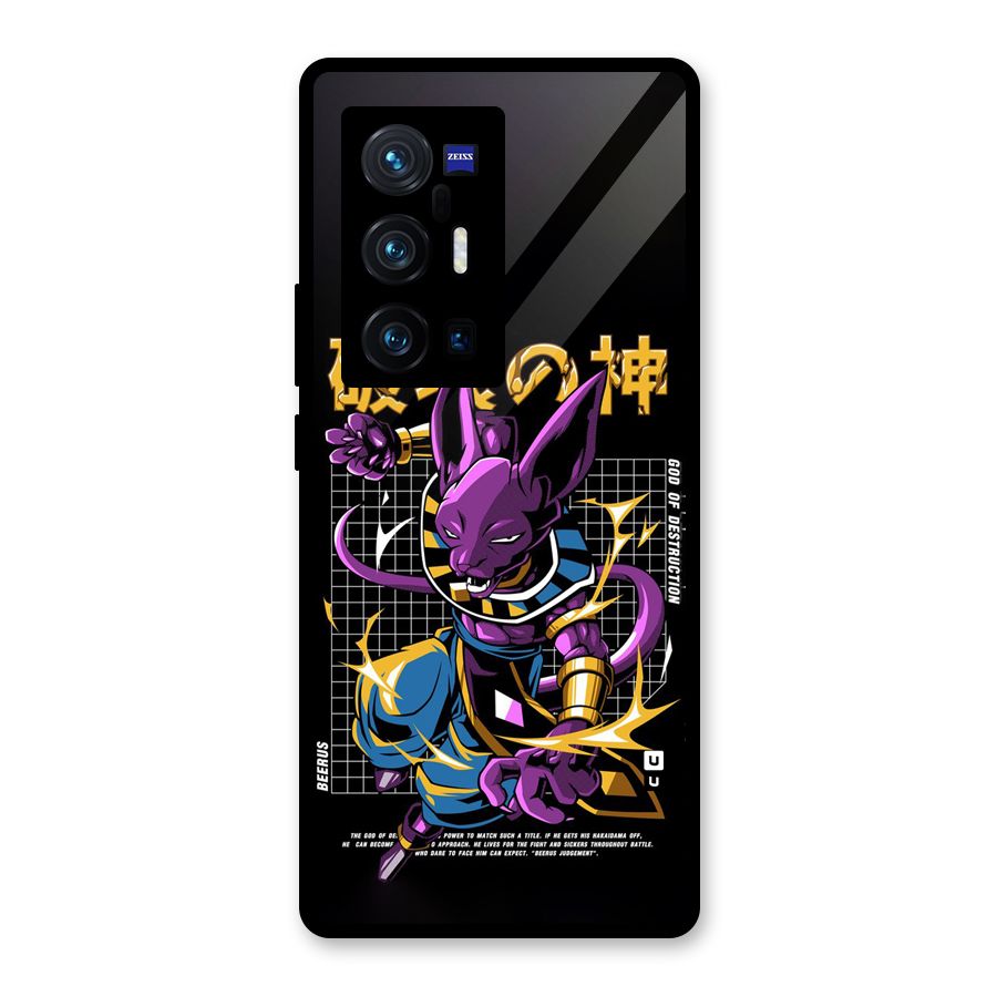 God Of Destruction Glass Back Case for Vivo X70 Pro Plus