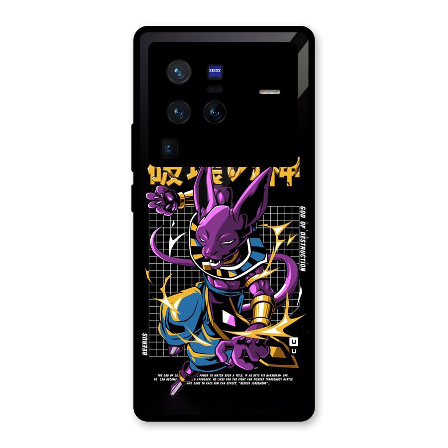 God Of Destruction Glass Back Case for Vivo X80 Pro