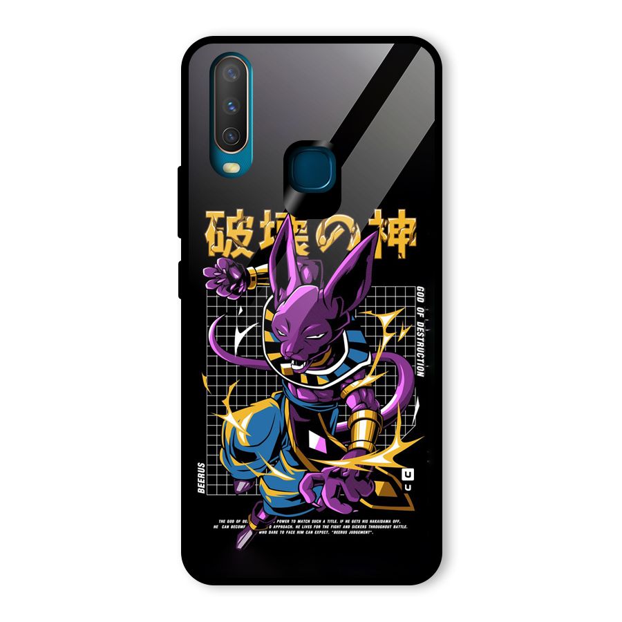God Of Destruction Glass Back Case for Vivo Y15