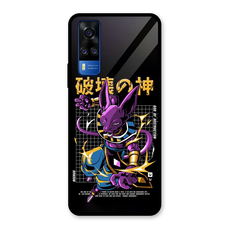 God Of Destruction Glass Back Case for Vivo Y31