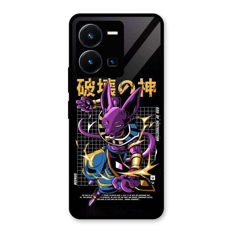 God Of Destruction Glass Back Case for Vivo Y35