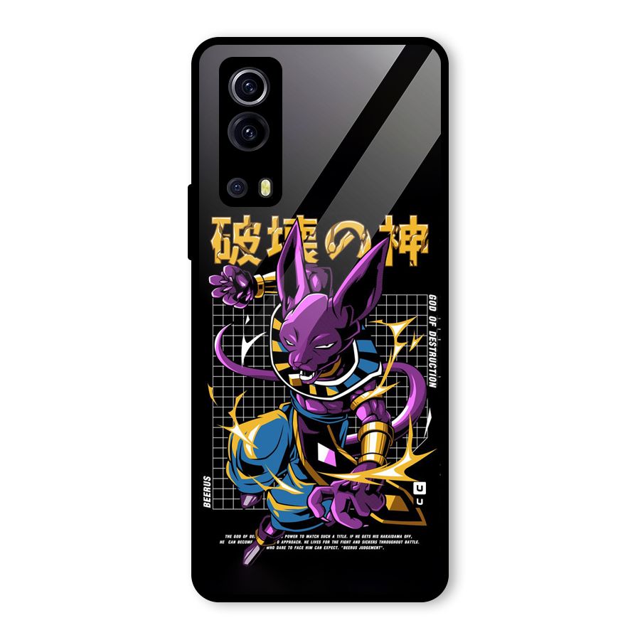 God Of Destruction Glass Back Case for Vivo iQOO Z3