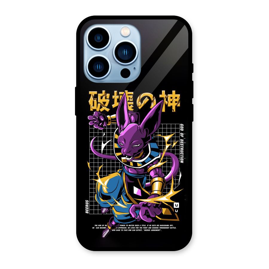 God Of Destruction Glass Back Case for iPhone 13 Pro