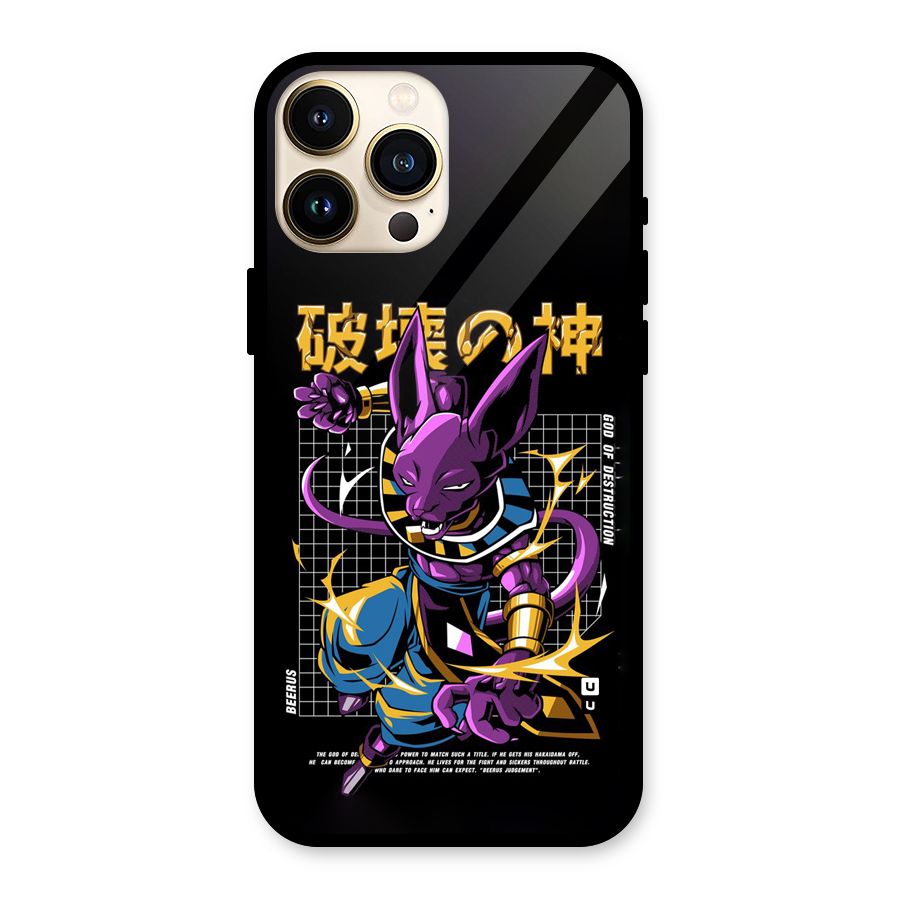 God Of Destruction Glass Back Case for iPhone 13 Pro Max