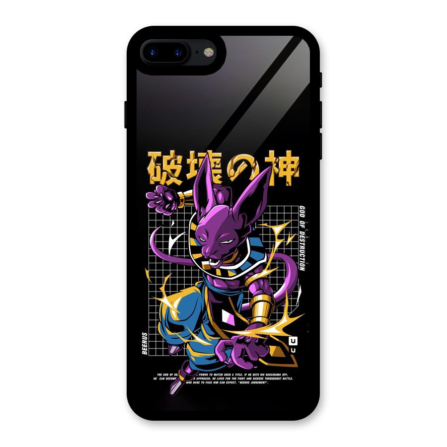 God Of Destruction Glass Back Case for iPhone 8 Plus