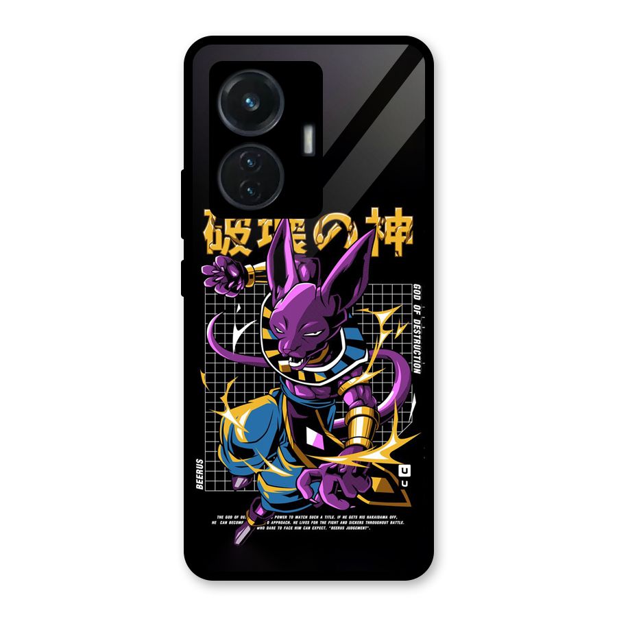 God Of Destruction Glass Back Case for iQOO Z6 44W