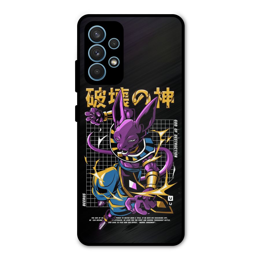 God Of Destruction Metal Back Case for Galaxy A32