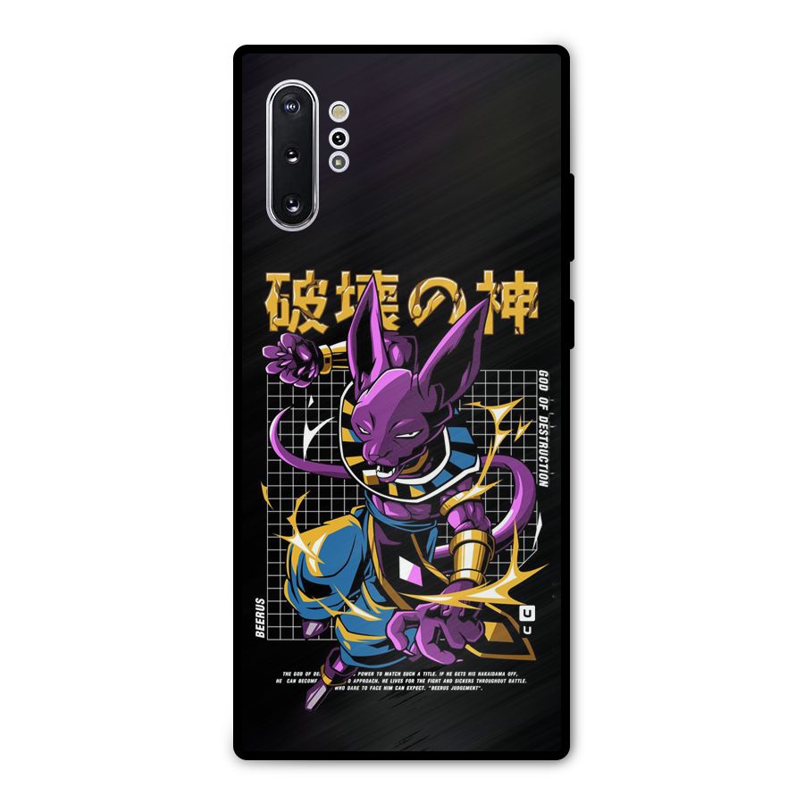God Of Destruction Metal Back Case for Galaxy Note 10 Plus