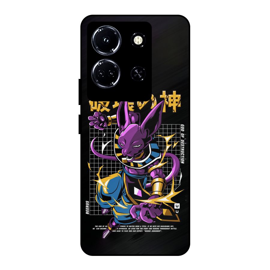 God Of Destruction Metal Back Case for Infinix Note 30 5G