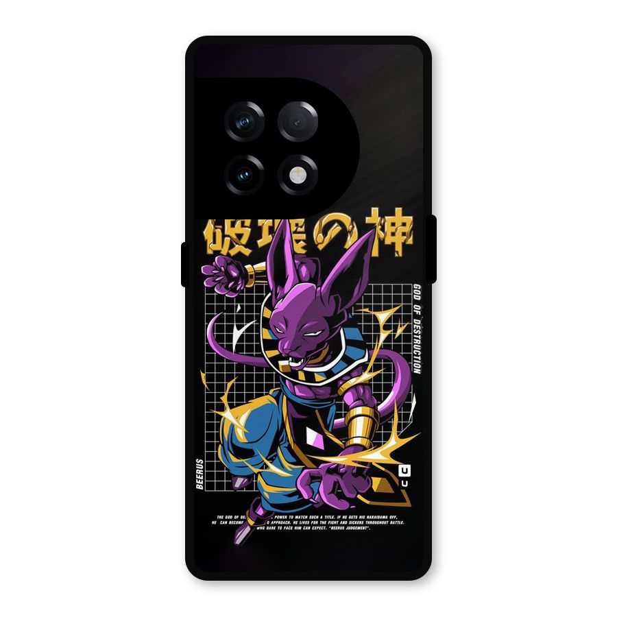 God Of Destruction Metal Back Case for OnePlus 11R