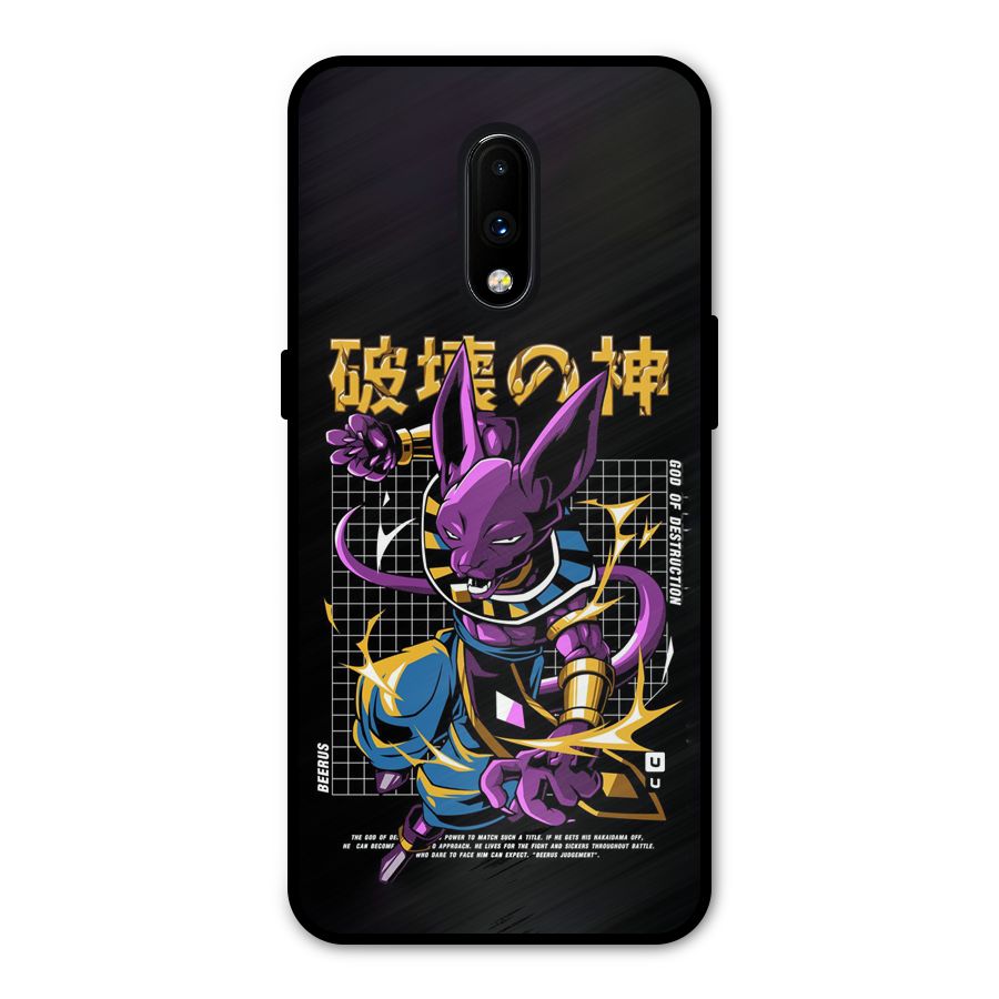 God Of Destruction Metal Back Case for OnePlus 7