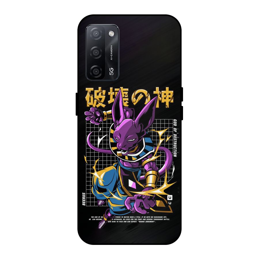 God Of Destruction Metal Back Case for Oppo A53s 5G