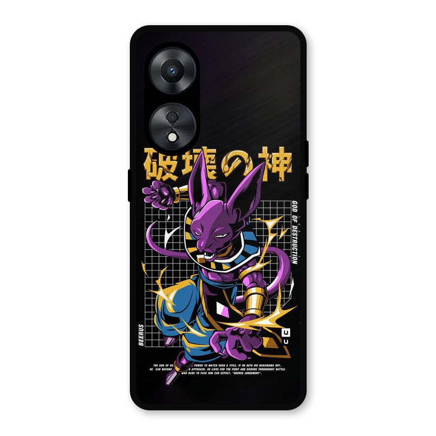 God Of Destruction Metal Back Case for Oppo A78