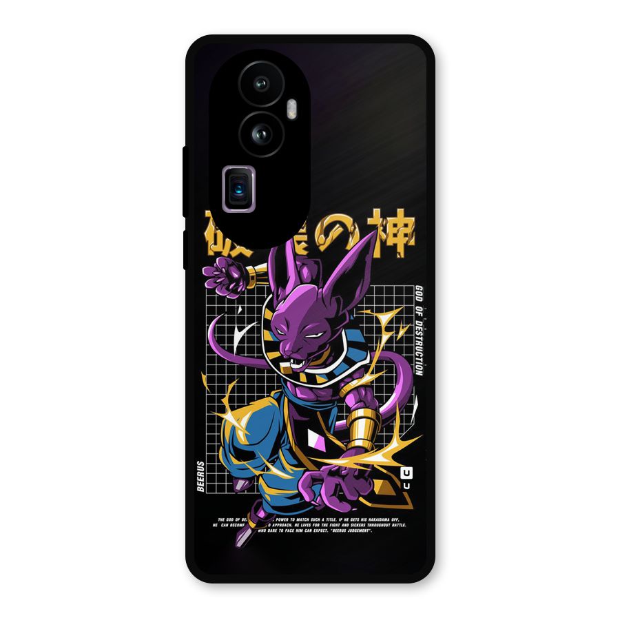 God Of Destruction Metal Back Case for Oppo Reno10 Pro Plus