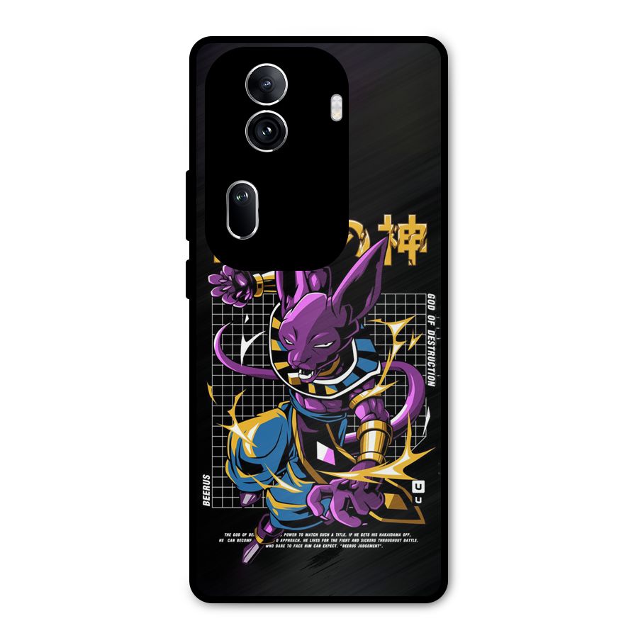 God Of Destruction Metal Back Case for Oppo Reno11 Pro 5G