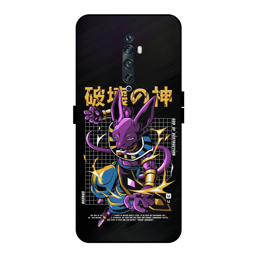 God Of Destruction Metal Back Case for Oppo Reno2 Z