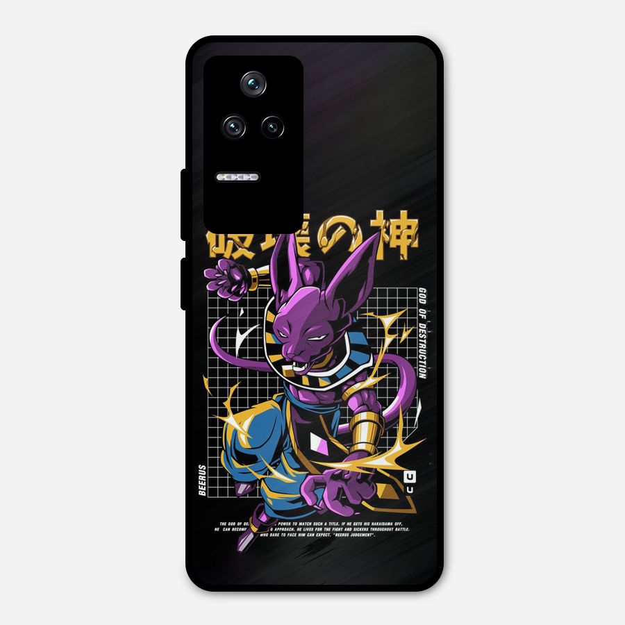 God Of Destruction Metal Back Case for Poco F4 5G