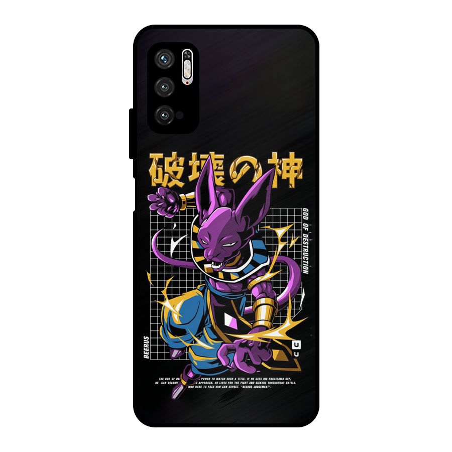 God Of Destruction Metal Back Case for Poco M3 Pro 5G