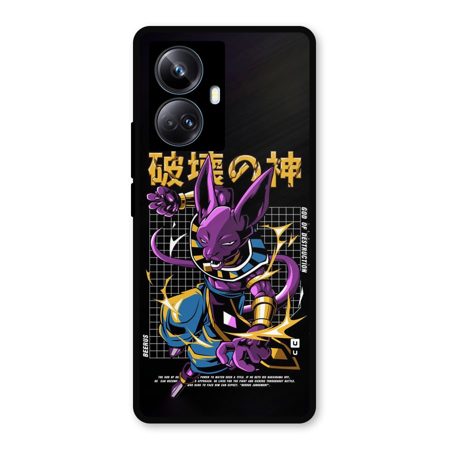 God Of Destruction Metal Back Case for Realme 10 Pro Plus