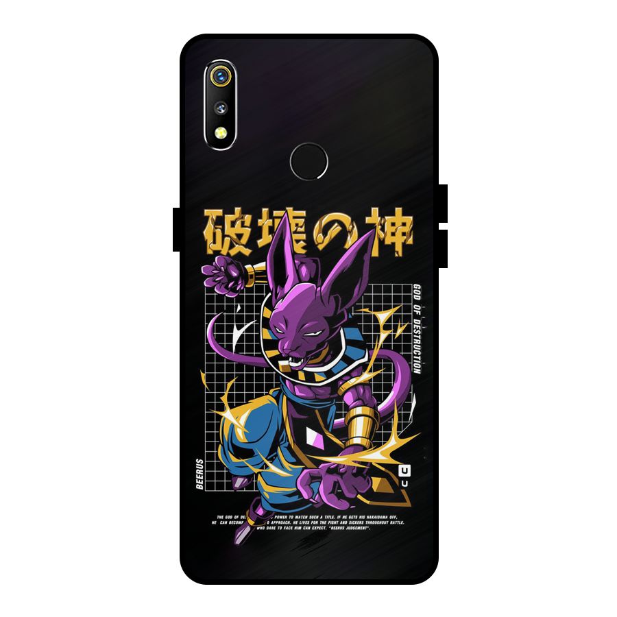 God Of Destruction Metal Back Case for Realme 3i