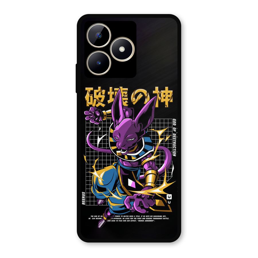 God Of Destruction Metal Back Case for Realme C53