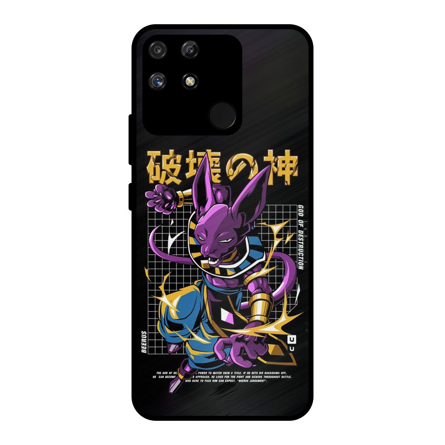 God Of Destruction Metal Back Case for Realme Narzo 50A