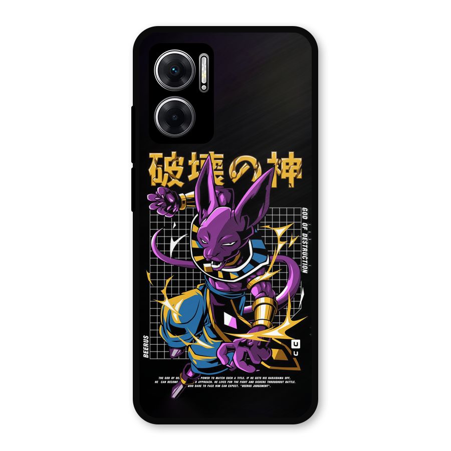 God Of Destruction Metal Back Case for Redmi 11 Prime 5G