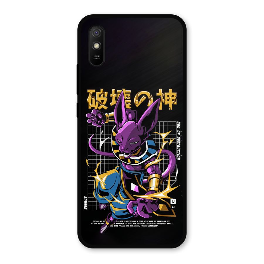 God Of Destruction Metal Back Case for Redmi 9i